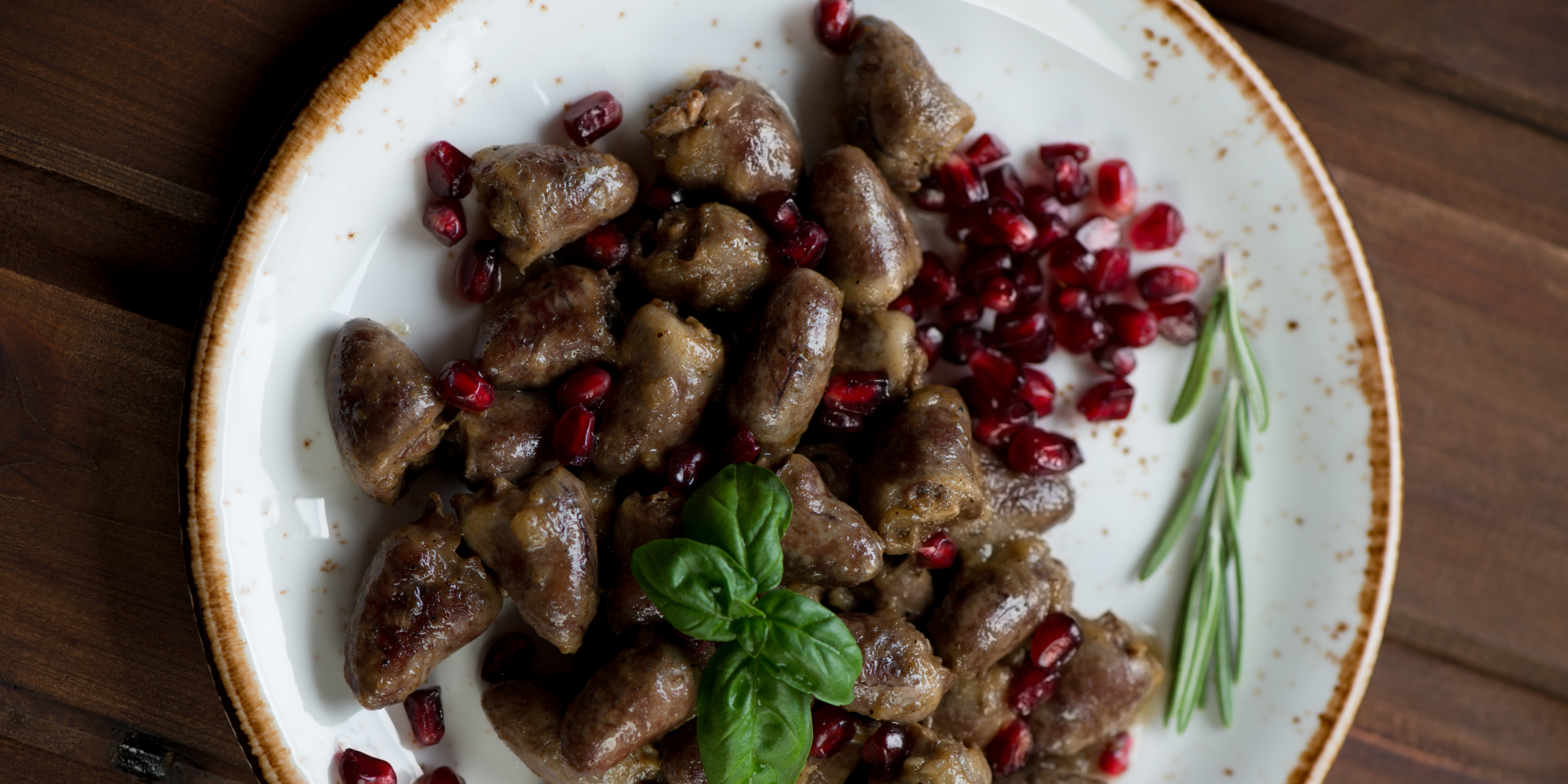 Chicken hearts boiled