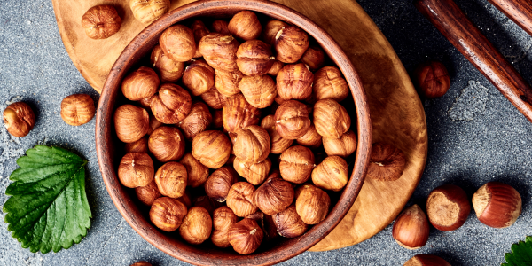 Raw hazelnuts