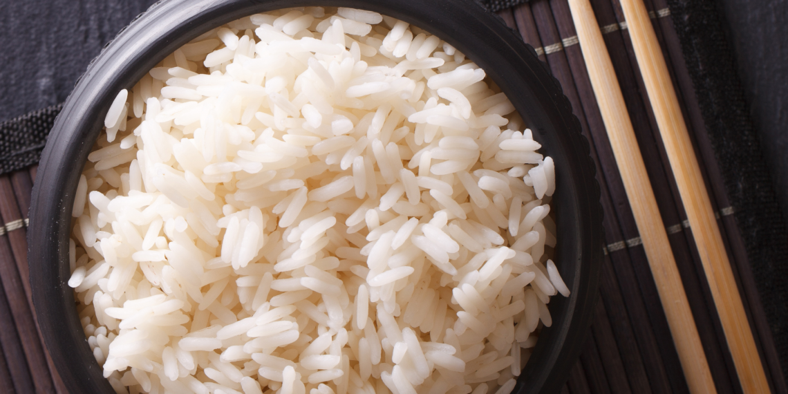 White rice cooked