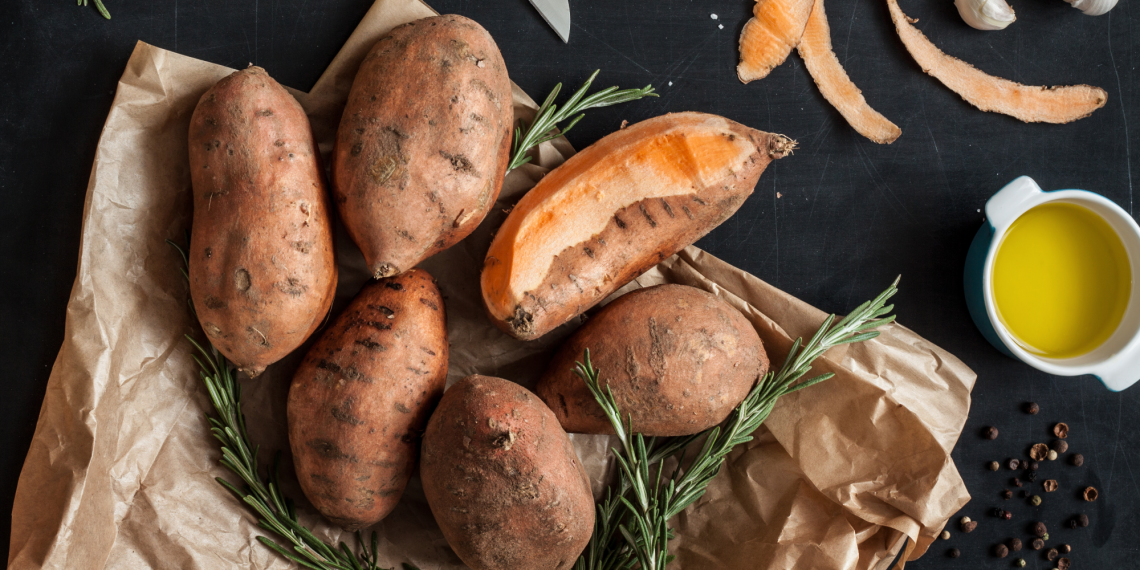 Sweet potatoes cooked