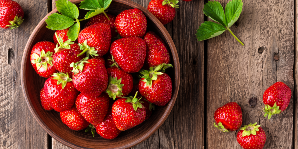 Raw strawberries