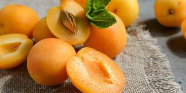 Raw apricots