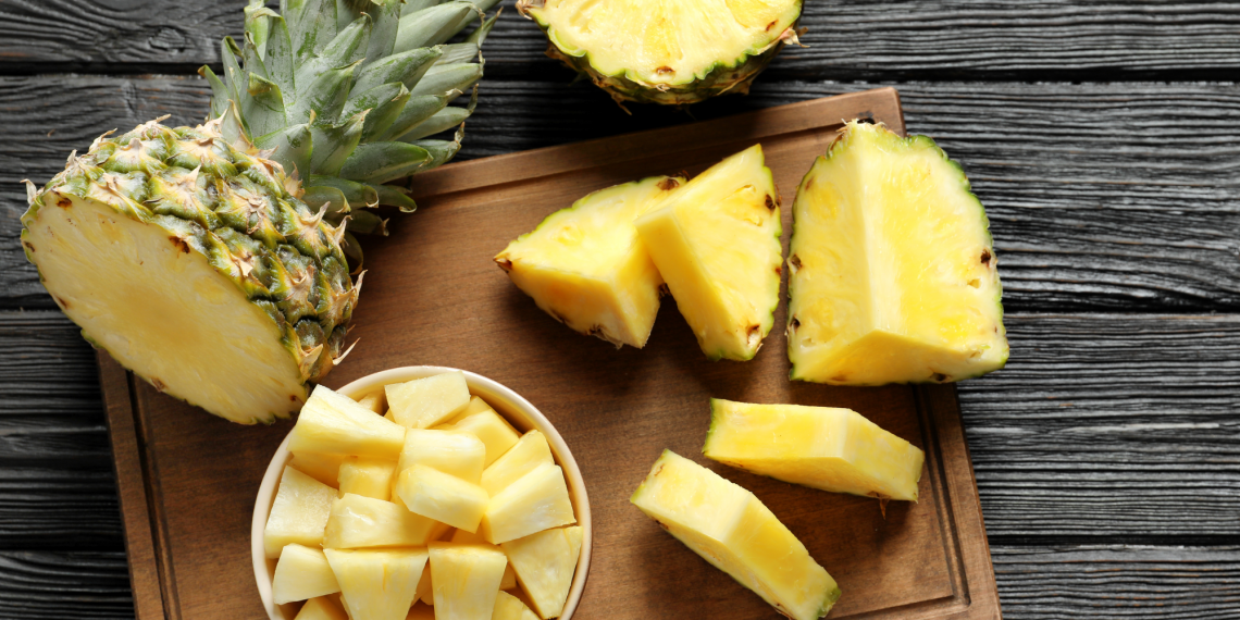 Raw pineapple