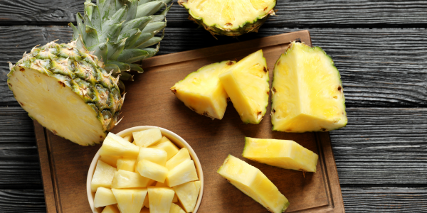 Raw pineapple