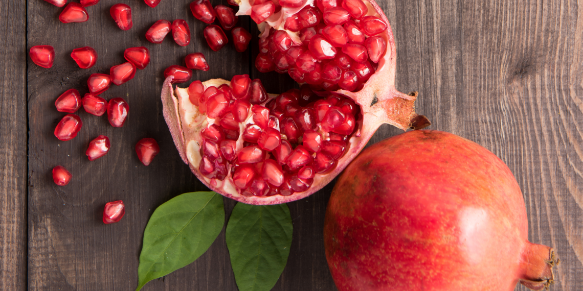 Raw pomegranates