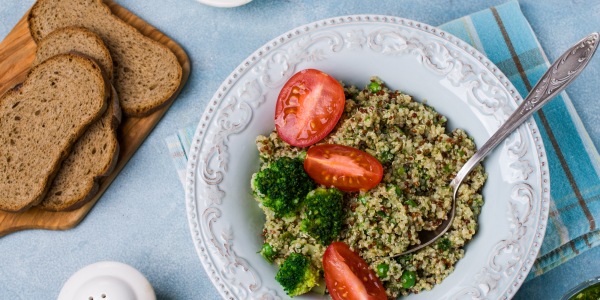 Whole wheat bread 100% & Quinoa cooked