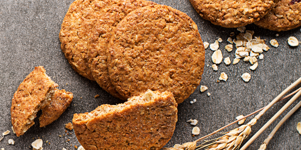 Whole grain cookies 100%, 10% fat