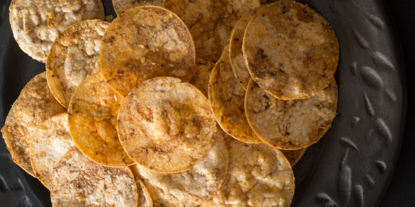 Brown rice chips