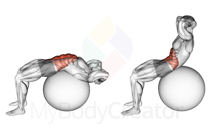 Sit-up On Exercise Ball