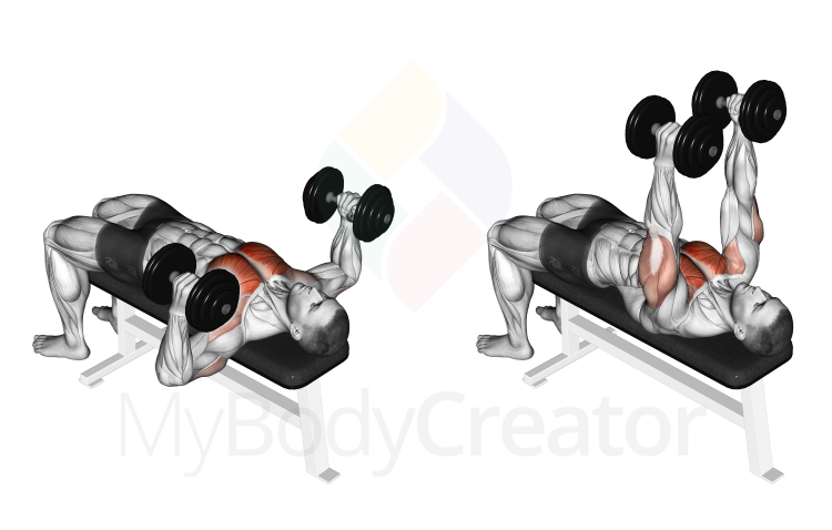 Dumbbell Lying Hammer Press