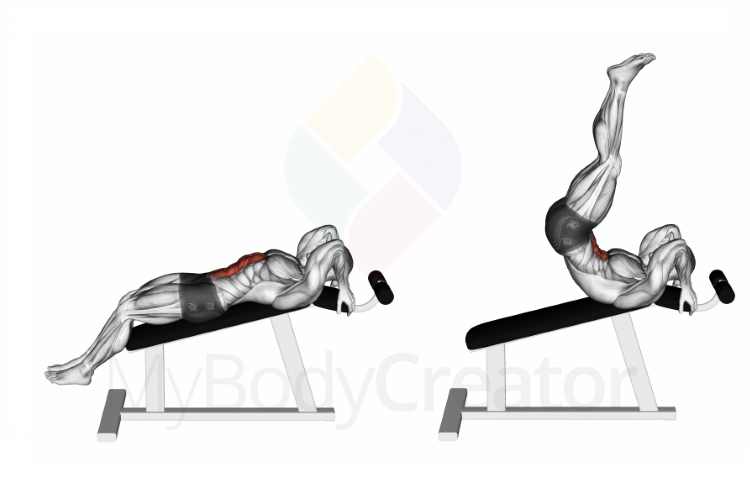 Incline Leg Hip Raise