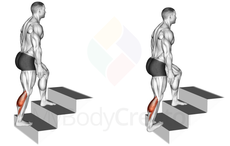 Stretching - Stairs Calf Stretch