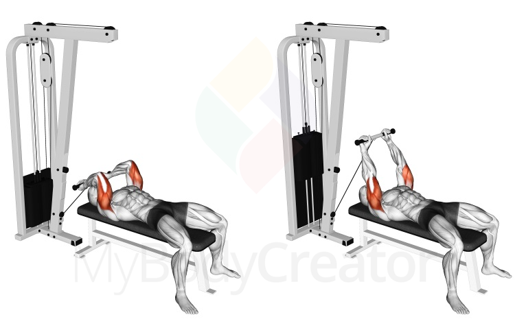 Cable Lying Triceps Extension