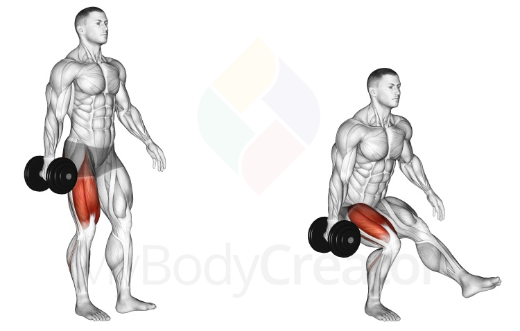 Dumbbell Single Leg Squat