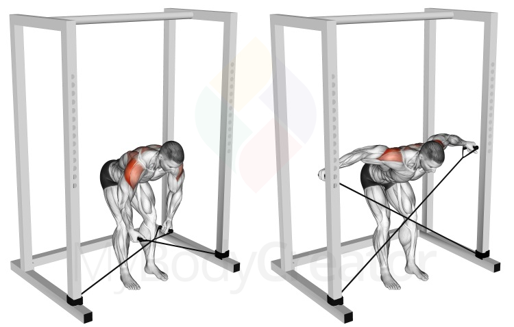 Band Bent-over Rear Lateral Raise